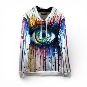 IEDM Eyeball Pullover Hoodie In Multicolor Size M